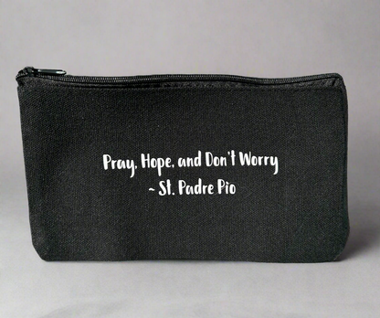 St. Padre Pio Quote - Mass Zipper Bag