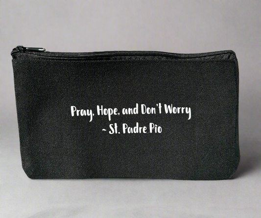 St. Padre Pio Quote - Mass Zipper Bag